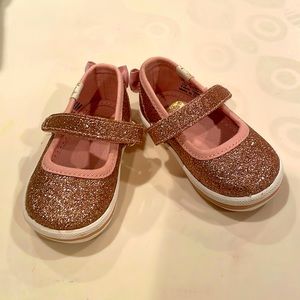 Keds x Kate Spade sloane mj crib shoe in rose gold
